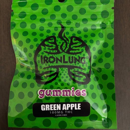 Iron Lung (Medical) - Green Apple Gummies 100mg - 1