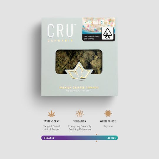 CRU Cannabis - Cake Batter (3.5 Grams) - 1