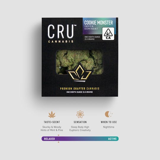 CRU Cannabis - Cookie Monster (3.5 Grams) - 1