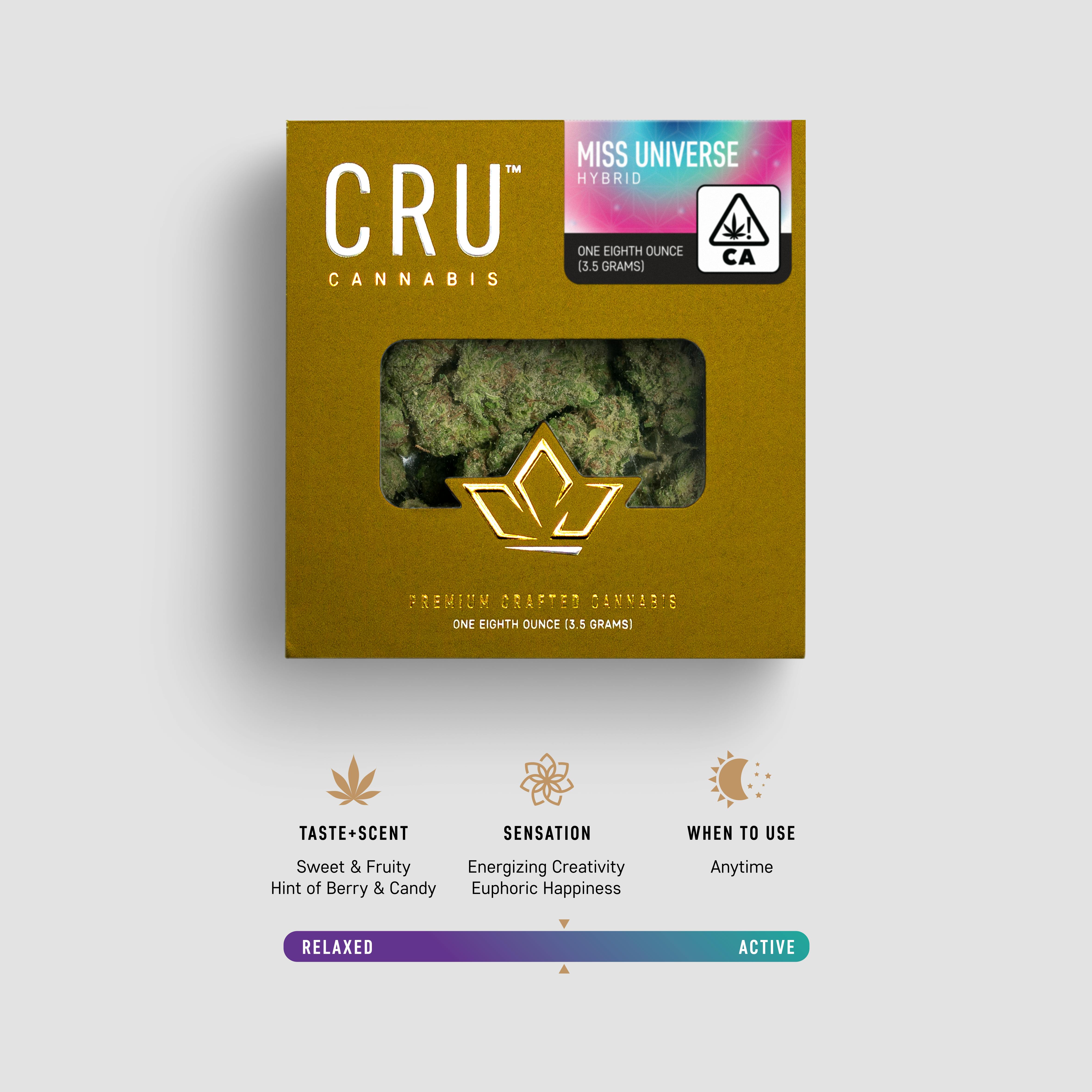 CRU Cannabis - Miss Universe (3.5 Grams) - 1