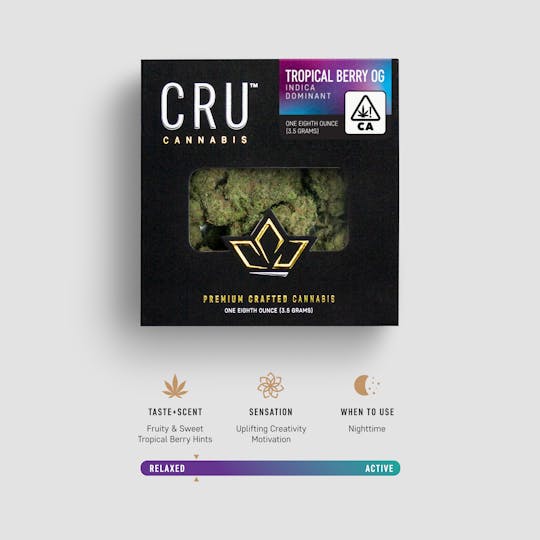 CRU Cannabis - Tropical Berry OG (3.5 Grams) - 1