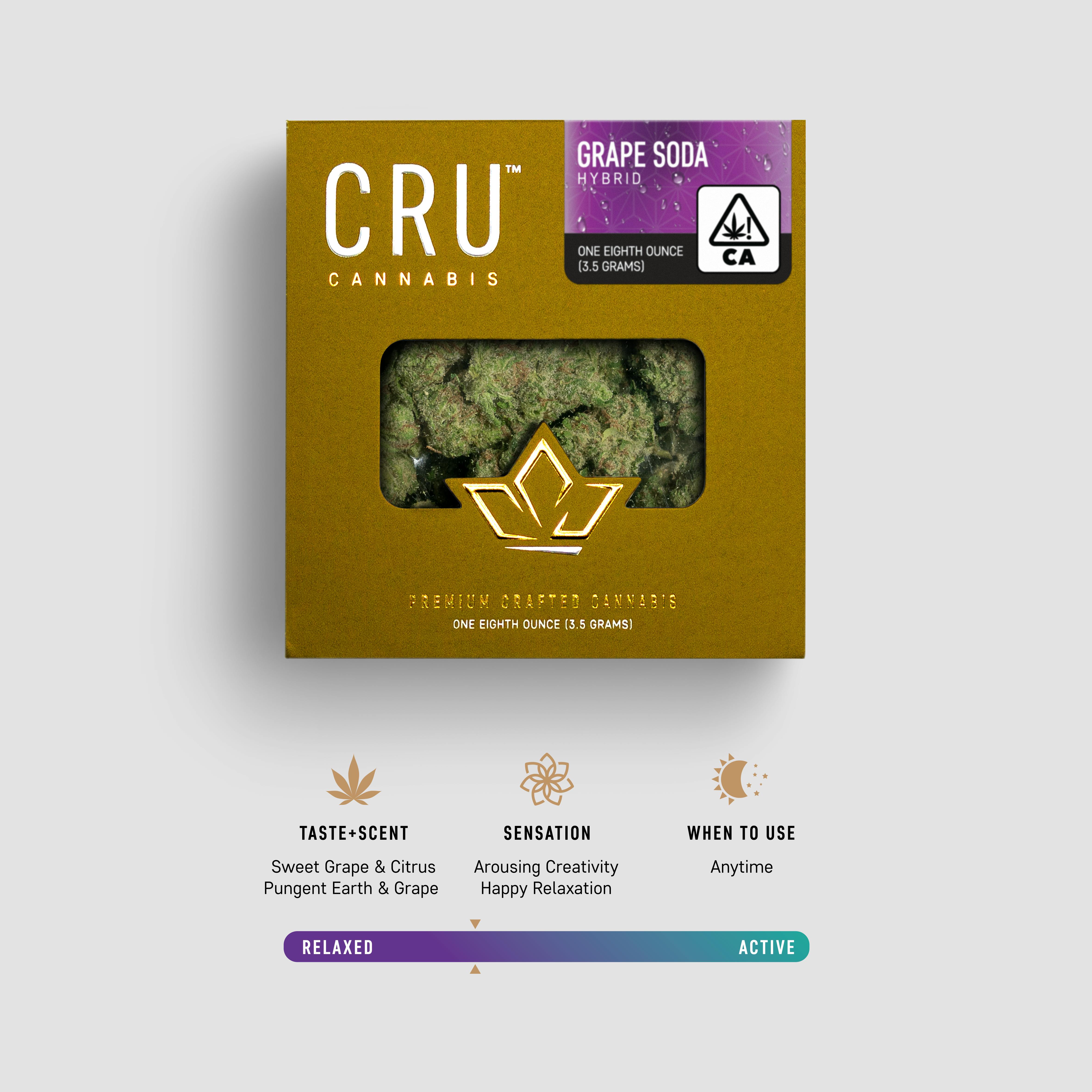 CRU Cannabis - Grape Soda (3.5 Grams) - 1