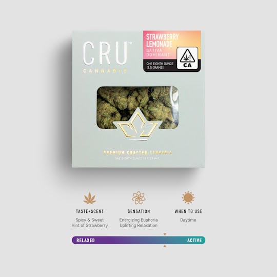 CRU Cannabis - Strawberry Lemonade (3.5 Grams) - 1