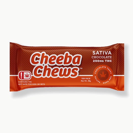 Cheeba Chews - Sativa Chocolate Taffy Chews | 250mg THC - OK - 1