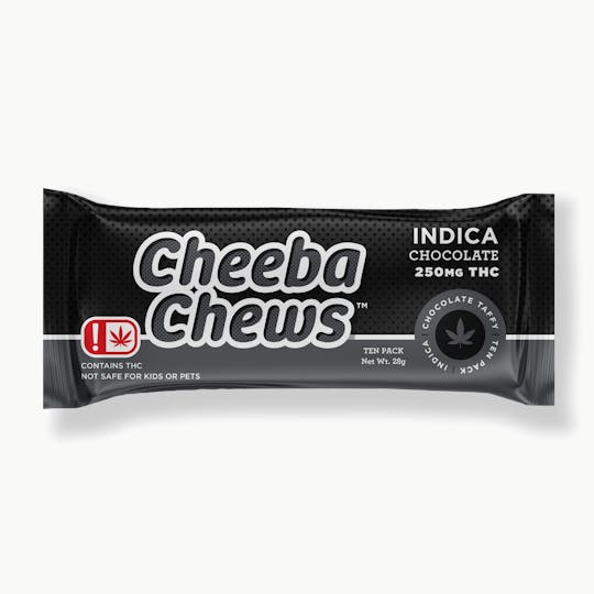 Cheeba Chews - Indica Chocolate Taffy Chews | 250mg - OK - 1