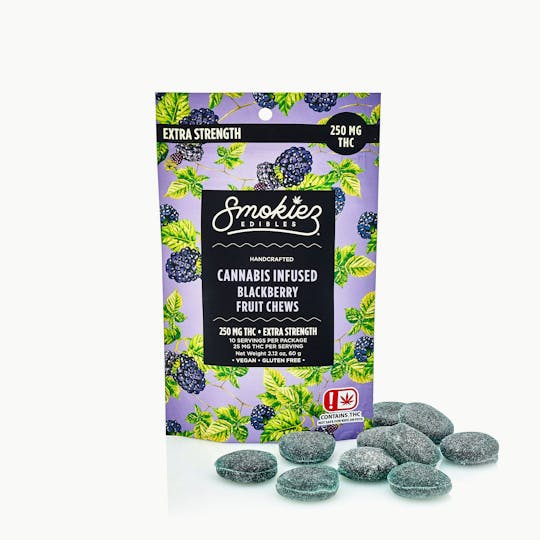 Smokiez Edibles - Blackberry Fruit Chews - 250mg THC - OK - 1
