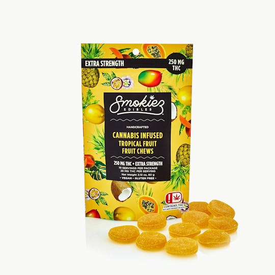 Smokiez Edibles - Tropical Fruit Chews - 250 mg THC - OK - 1