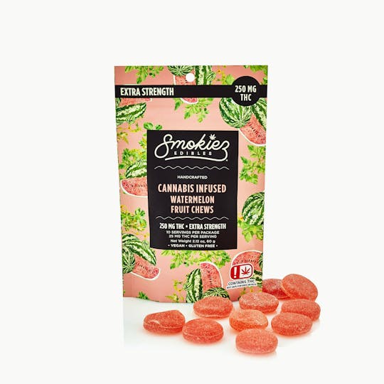Smokiez Edibles - Watermelon Fruit Chews - 250 mg THC - OK - 1