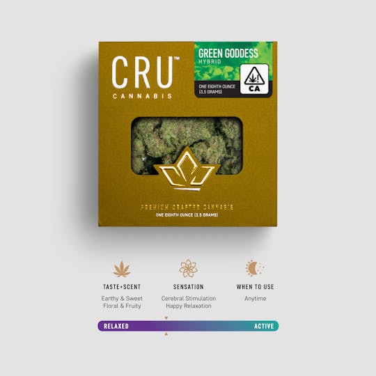CRU Cannabis - Green Goddess (3.5 Grams) - 1