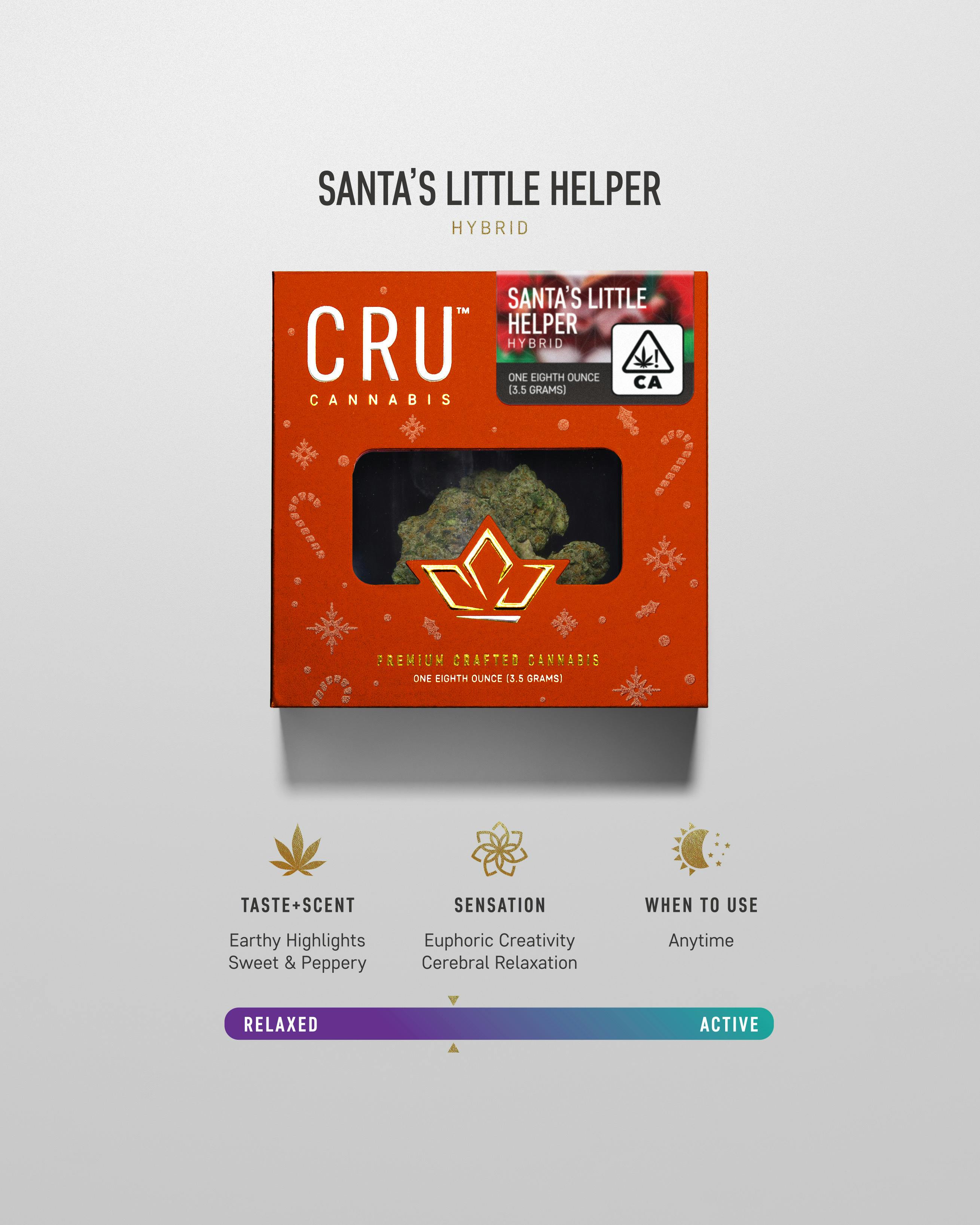 CRU Cannabis - Santa's Little Helper (3.5 Grams) - 1