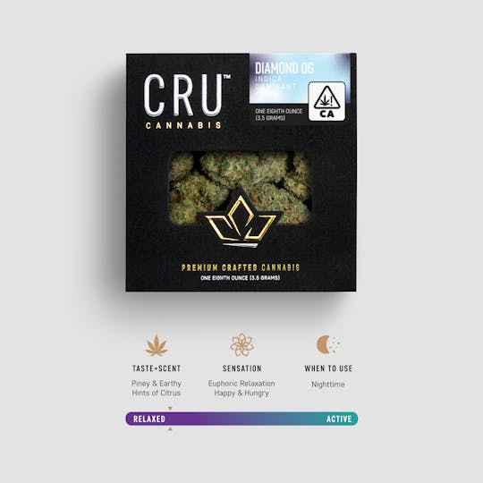 CRU Cannabis - Diamond OG (3.5 Grams) - 1