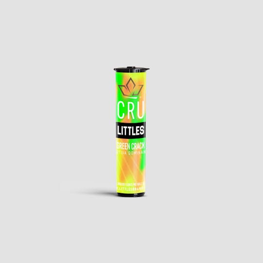 CRU Cannabis - Green Crack - CRU x LITTLES (0.5G Pre-Roll) - 1