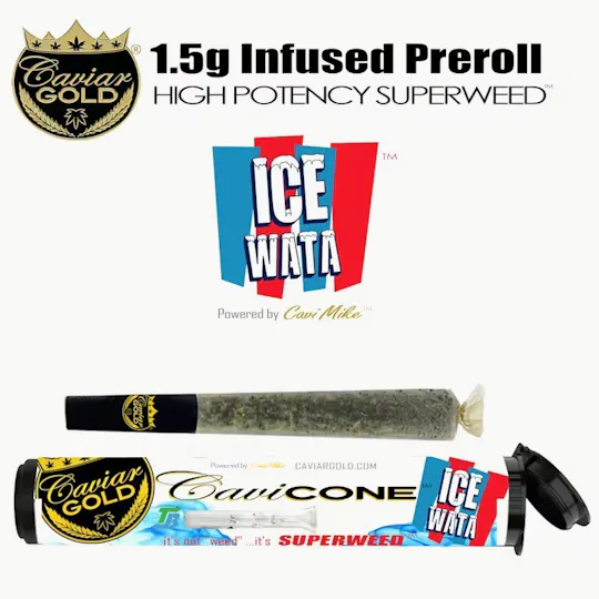 Caviar Gold - Cavi Cone | Infused Pre-Rolls | Ice Wata | 1.5g - 1