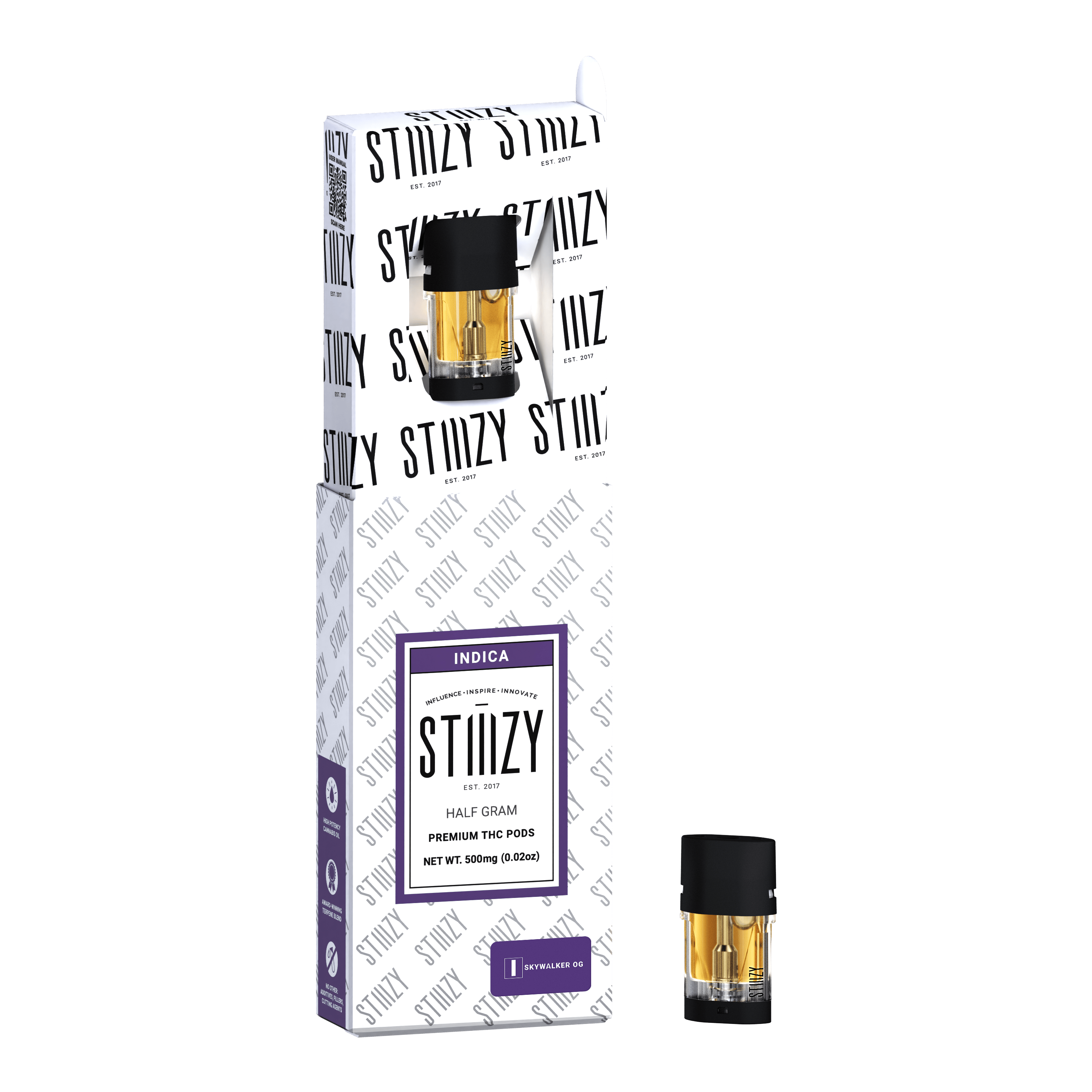 STIIIZY - Vape - SKYWALKER OG - PREMIUM THC POD .5G - IL - 1