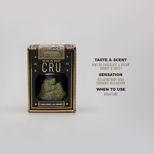 CRU Cannabis - Tiramisu : Grand CRU (3.5 Grams) - 1