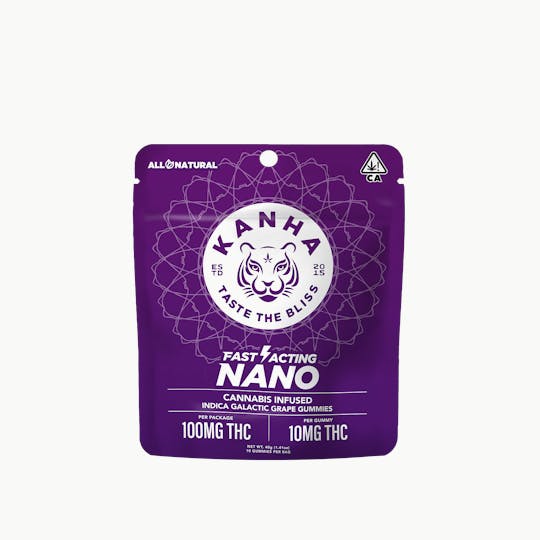 KANHA - KANHA | NANO | Galactic Grape | Indica | 100mg THC | 10-pack - 1
