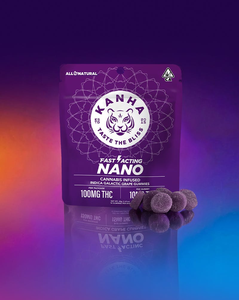 KANHA - Galactic Grape | NANO | Indica | 100mg THC | 10-pack - 1