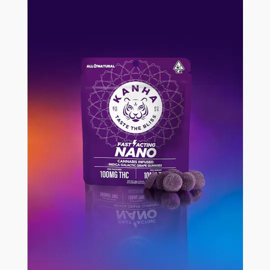 KANHA - Galactic Grape | NANO | Indica | 100mg THC | 10-pack - 1