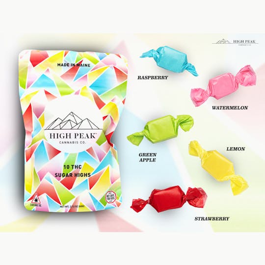 High Peak Cannabis Co. - High Peak Cannabis Co. | Traditional Sugar Highs (10 x 10mg) - 1