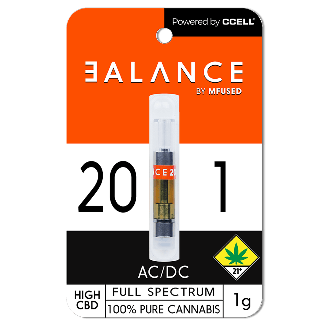 MFused - BALANCE - AC/DC 20:1 CBD Cartridge - 1