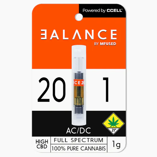 MFused - BALANCE - AC/DC 20:1 CBD Cartridge - 1