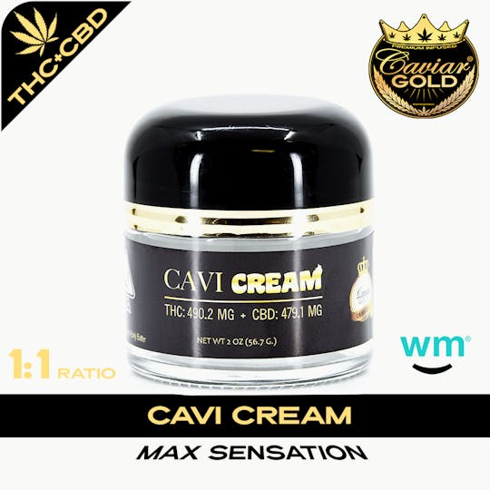 Caviar Gold - Caviar Gold l Cavi Cream l 1:1 l CBD:THC l 1000mg:1000mg - 1