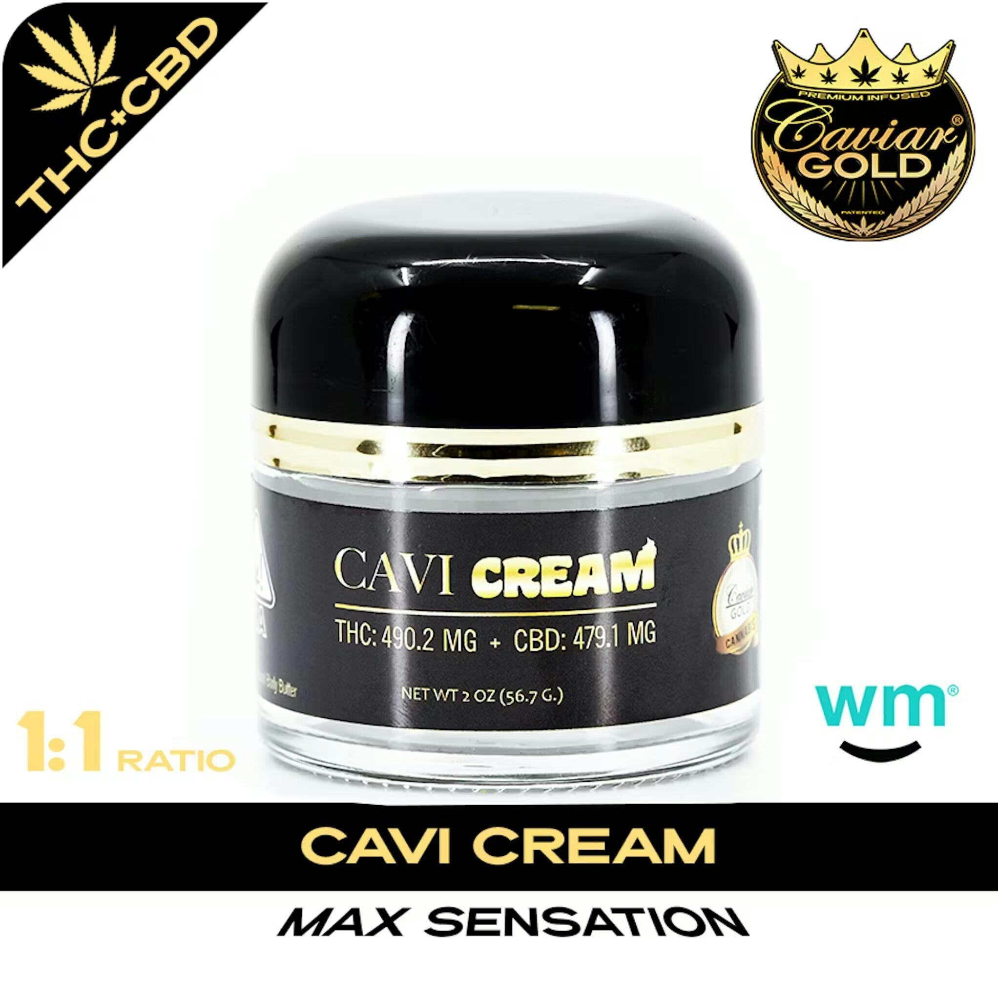 Caviar Gold - Caviar Gold | Cavi Cream | Max Sensation | 1:1 | CBD:THC - 1