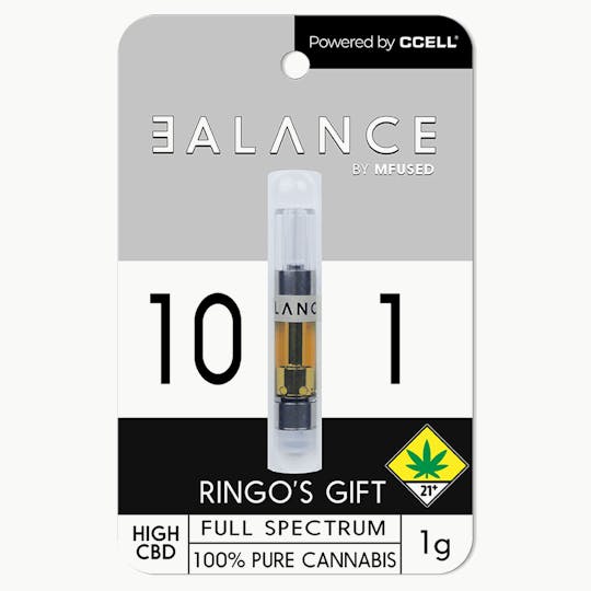 MFused - BALANCE - Ringo's Gift 10:1 CBD Cartridge - 1