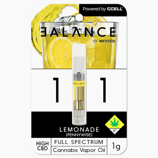 MFused - BALANCE - Lemonade 1:1 CBD Cartridge - 1