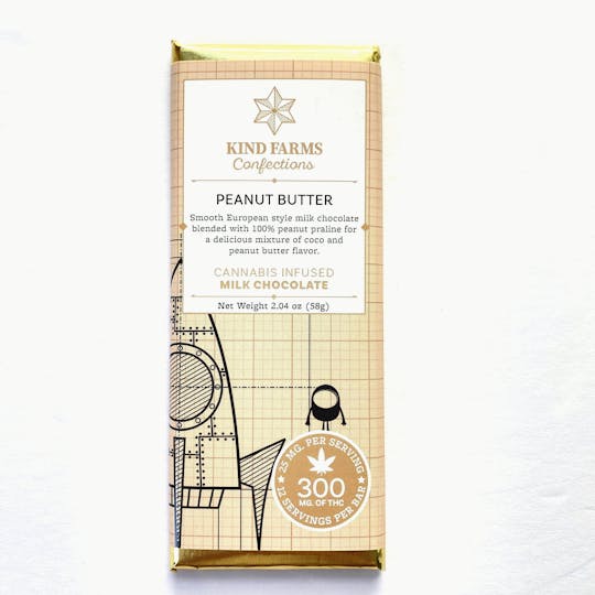 Indico - Milk Peanut Butter Bar 300mg - 1
