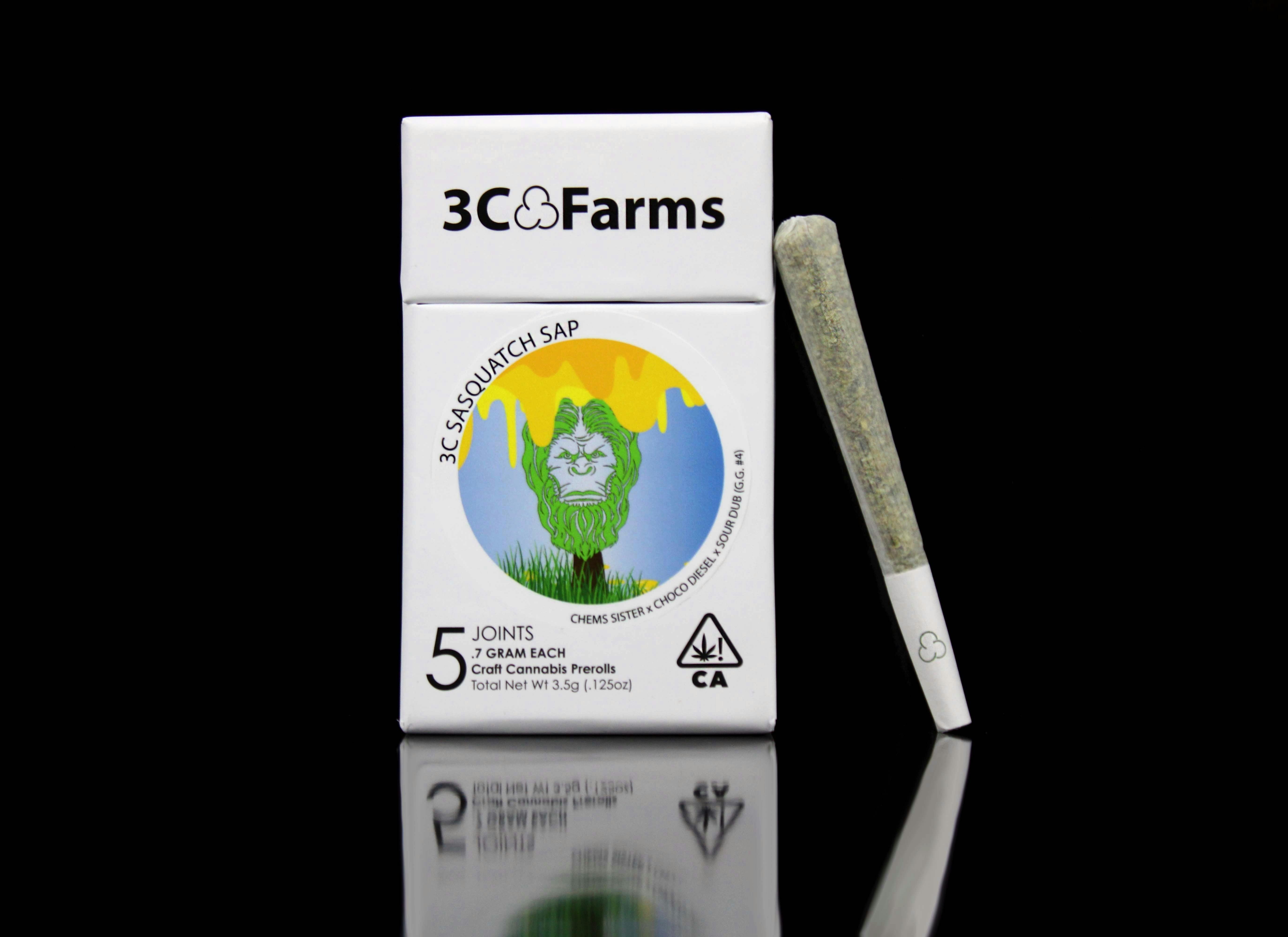 3C - 3C | Sasquatch Sap Prerolls 5pk - 3.5g - 1