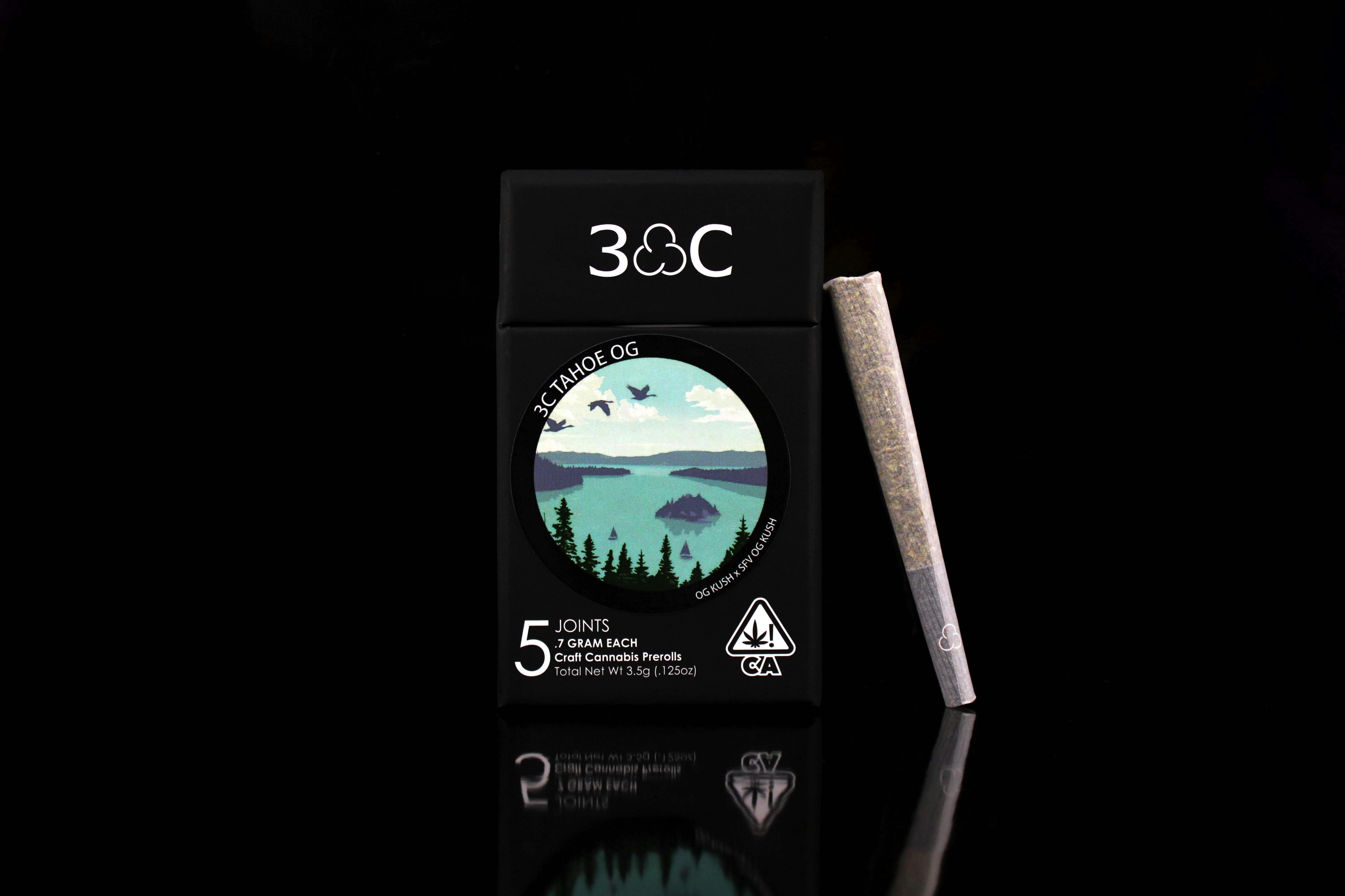 3C - 3C | Tahoe OG Prerolls 5pk - 3.5g - 1