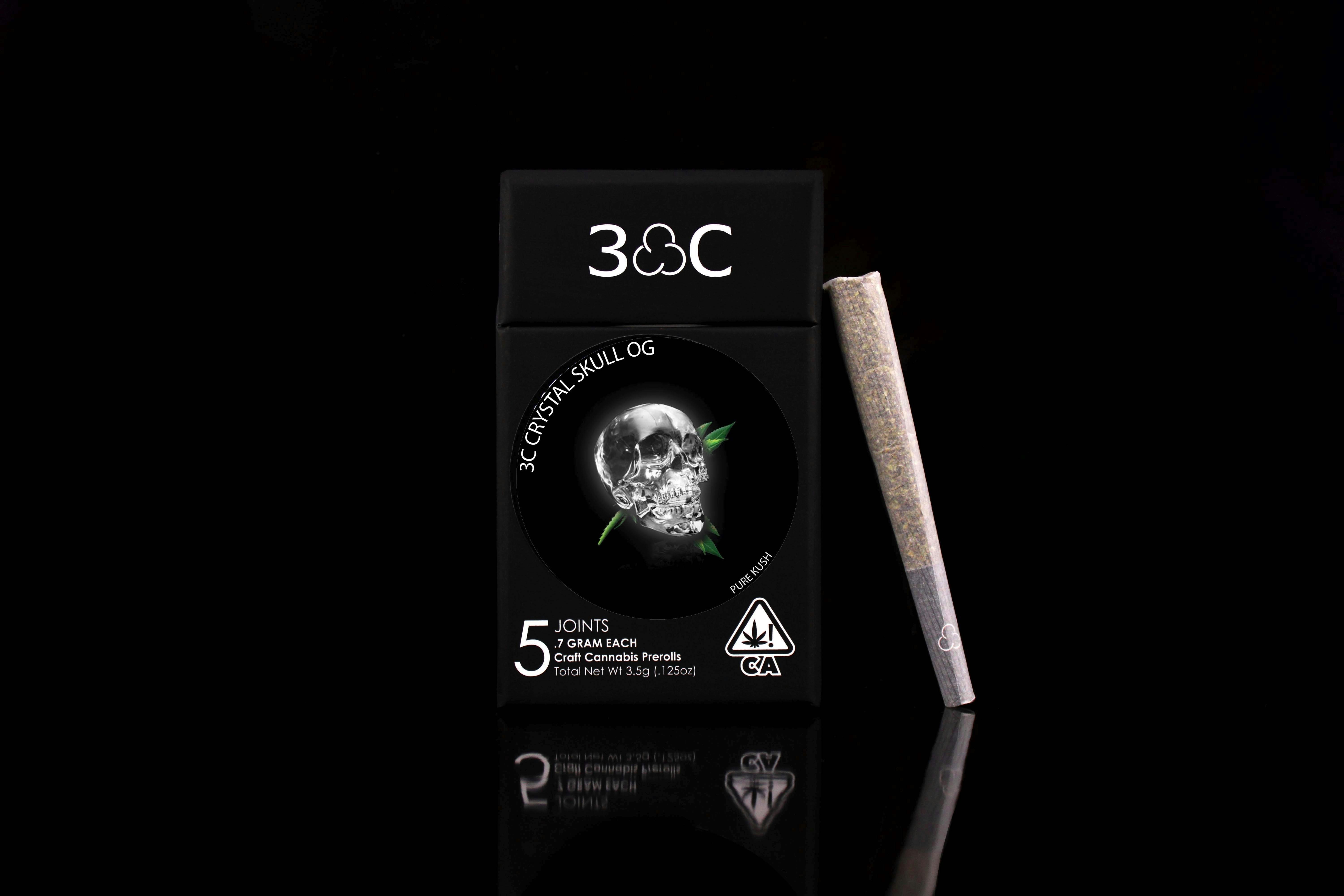 3C - 3C | Crystal Skull Prerolls 5pk - 3.5g - 1