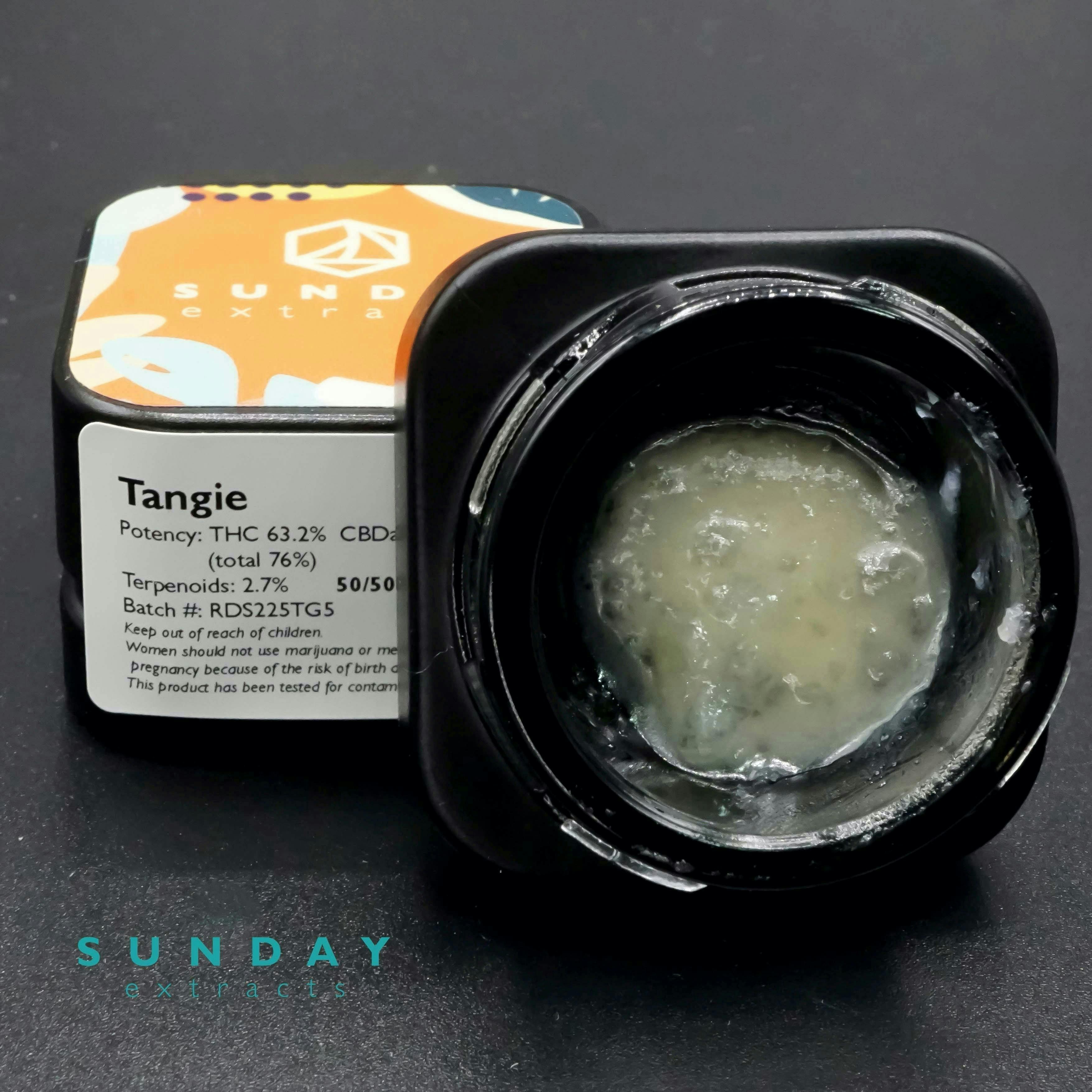Sunday Extracts - 1g Concentrate Cured Resin - Tangie - 1