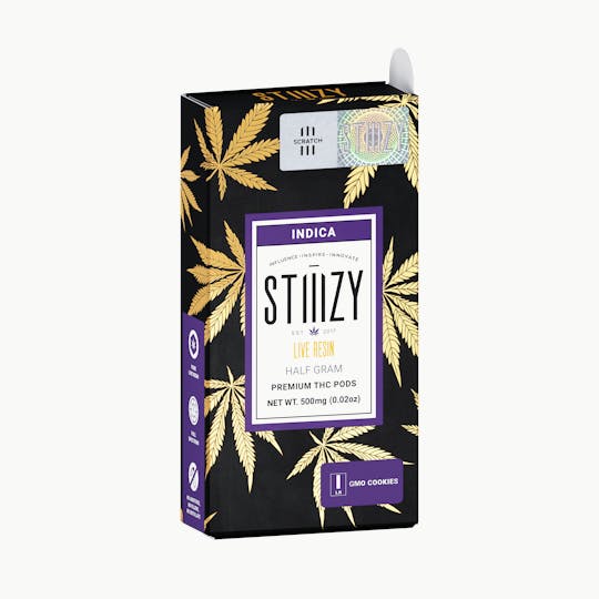 STIIIZY - Vape Cartridge - GMO COOKIES .5G Live Resin Pod - STIIIZY - 1