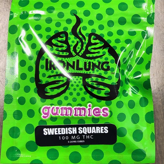 Iron Lung (Medical) - Sweedish Squares Gummies 100mg - 1