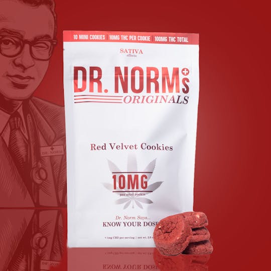 Dr. Norm's - Red Velvet 10mg Cookies - SATIVA - 1