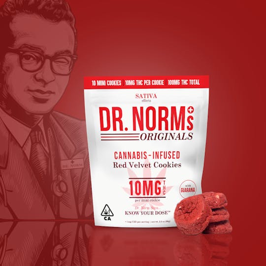 Dr. Norm's - Red Velvet 10mg Cookies - SATIVA - 1