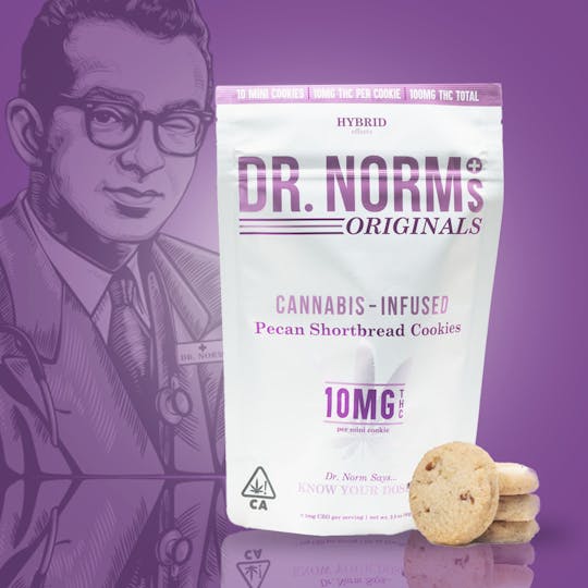 Dr. Norm's - Pecan Shortbread 10mg Cookies - HYBRID - 1