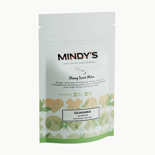 Mindy’s Edibles - 1:1 Honey Sweet Melon Gummies 40mg 20-pack - 1