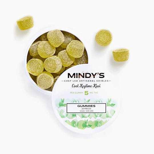 Mindy’s Edibles - Cool Key Lime Kiwi Gummies 100mg 20-pack - 1
