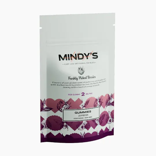 Mindy’s Edibles - Freshly Picked Berries Gummies | 40mg | 20ct | 2mg/ea - 1