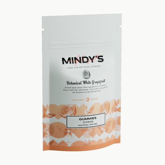 Mindy’s Edibles - Botanical White Grapefruit Gummies 40mg 20-pack - 1
