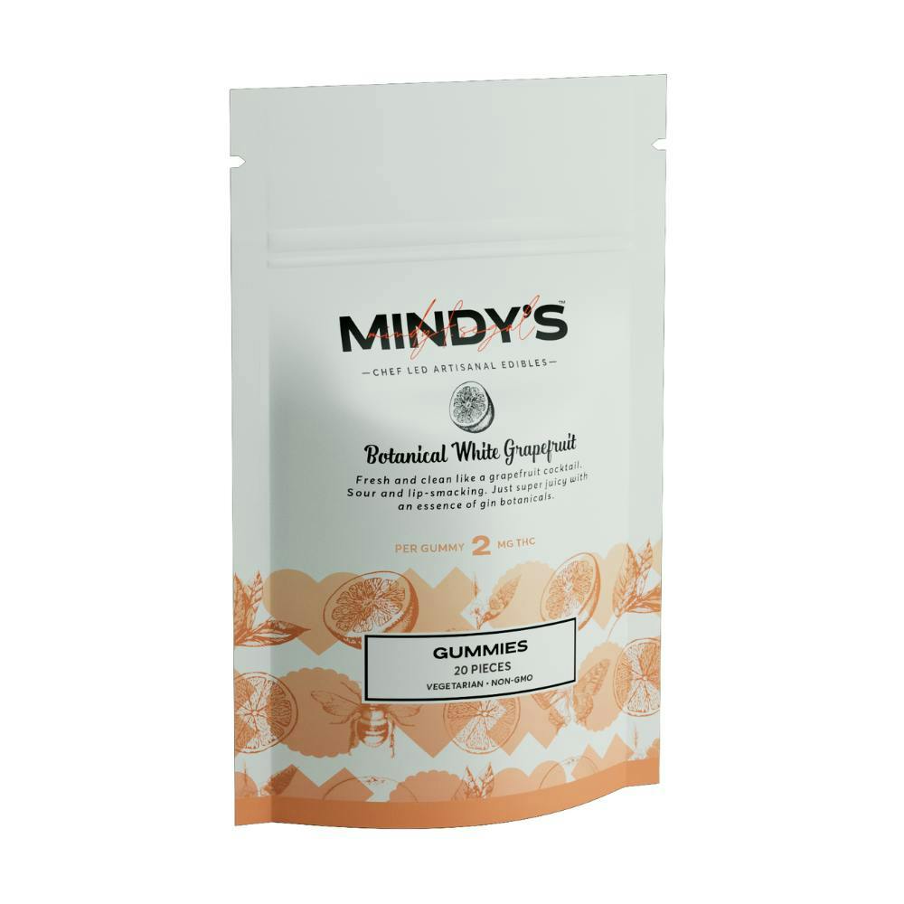 Mindy’s Edibles - Botanical White Grapefruit Gummies | 40mg | 20ct | 2mg/ea - 1