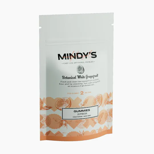 Mindy’s Edibles - Botanical White Grapefruit Gummies | 40mg | 20ct | 2mg/ea - 1