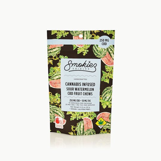 Smokiez Edibles - Sour Watermelon CBD Fruit Chews - 250 mg - WA - 1