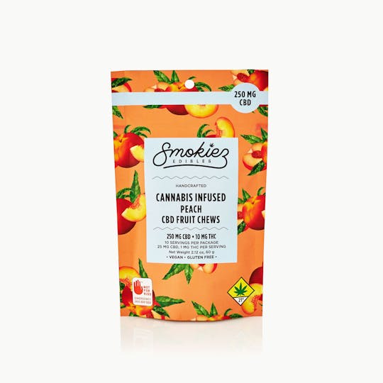 Smokiez Edibles - Peach CBD Fruit Chews - 250 mg - WA - 1