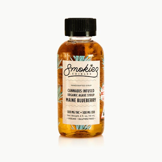 Smokiez Edibles - MAINE Blueberry THC:CBD 1:1 Infused Agave Syrup - 500mg THC:500mg CBD - ME - 1
