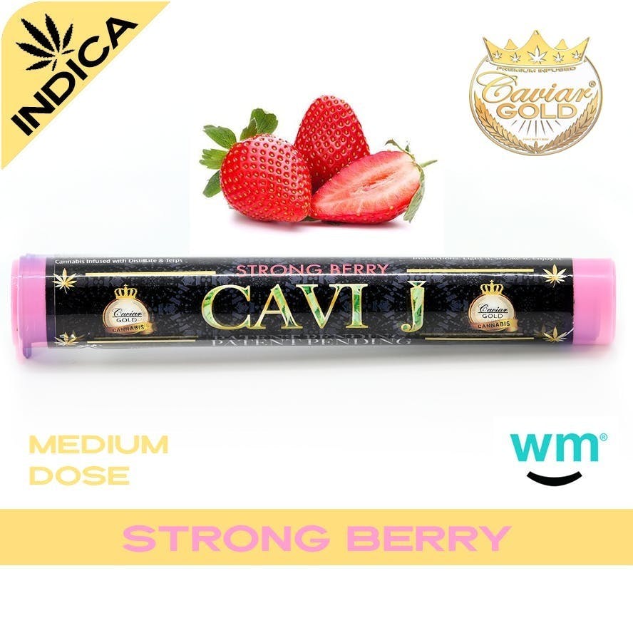 Caviar Gold - Cavi J | Infused Pre-roll | Strong Berry | 1.3g - 1