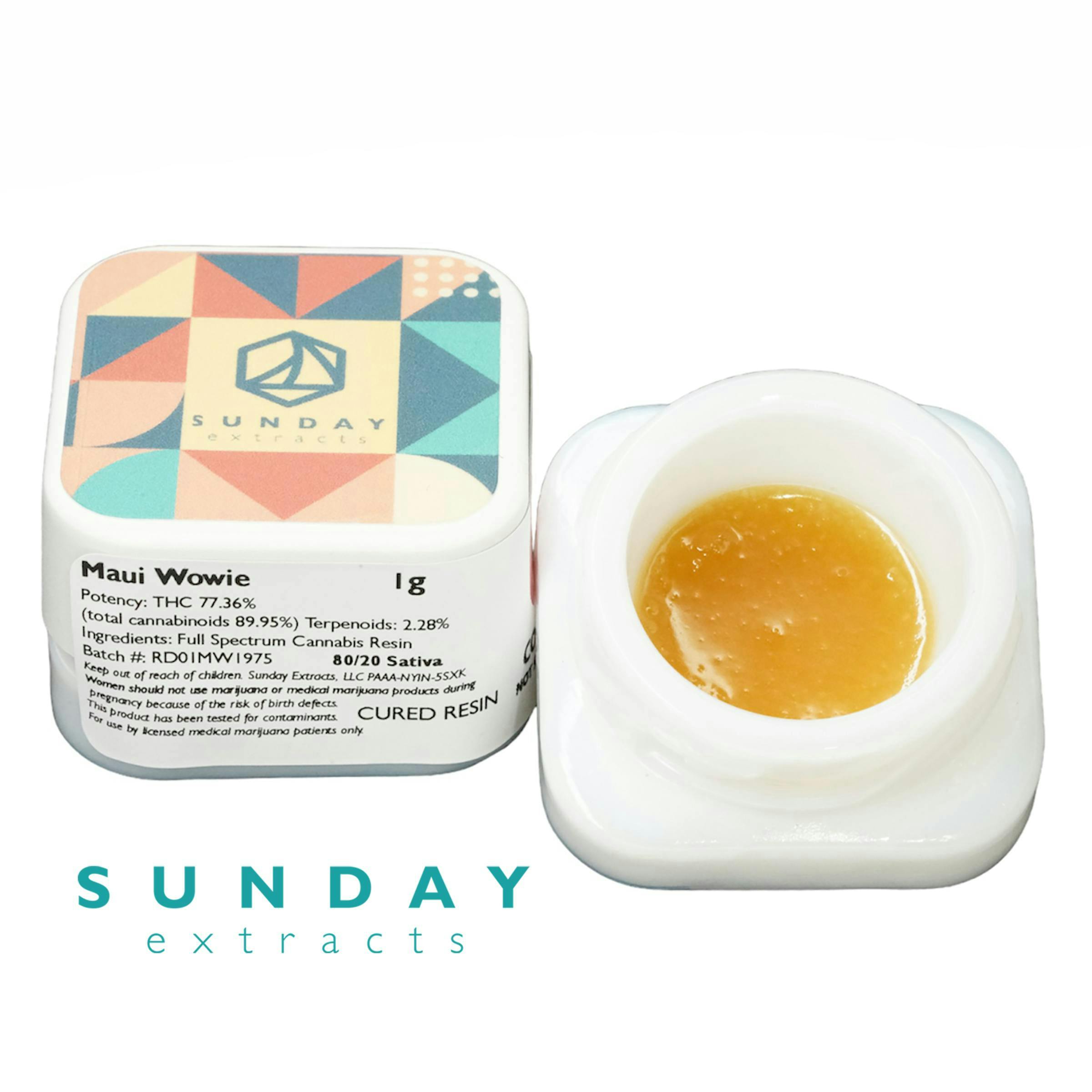 Sunday Extracts - 1g Concentrate Maui Wowie - 1